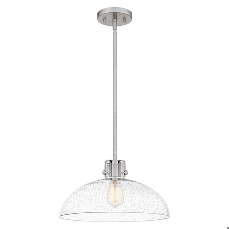 Quoizel Iona 1-Light Brushed Nickel Pendant QP5360BN